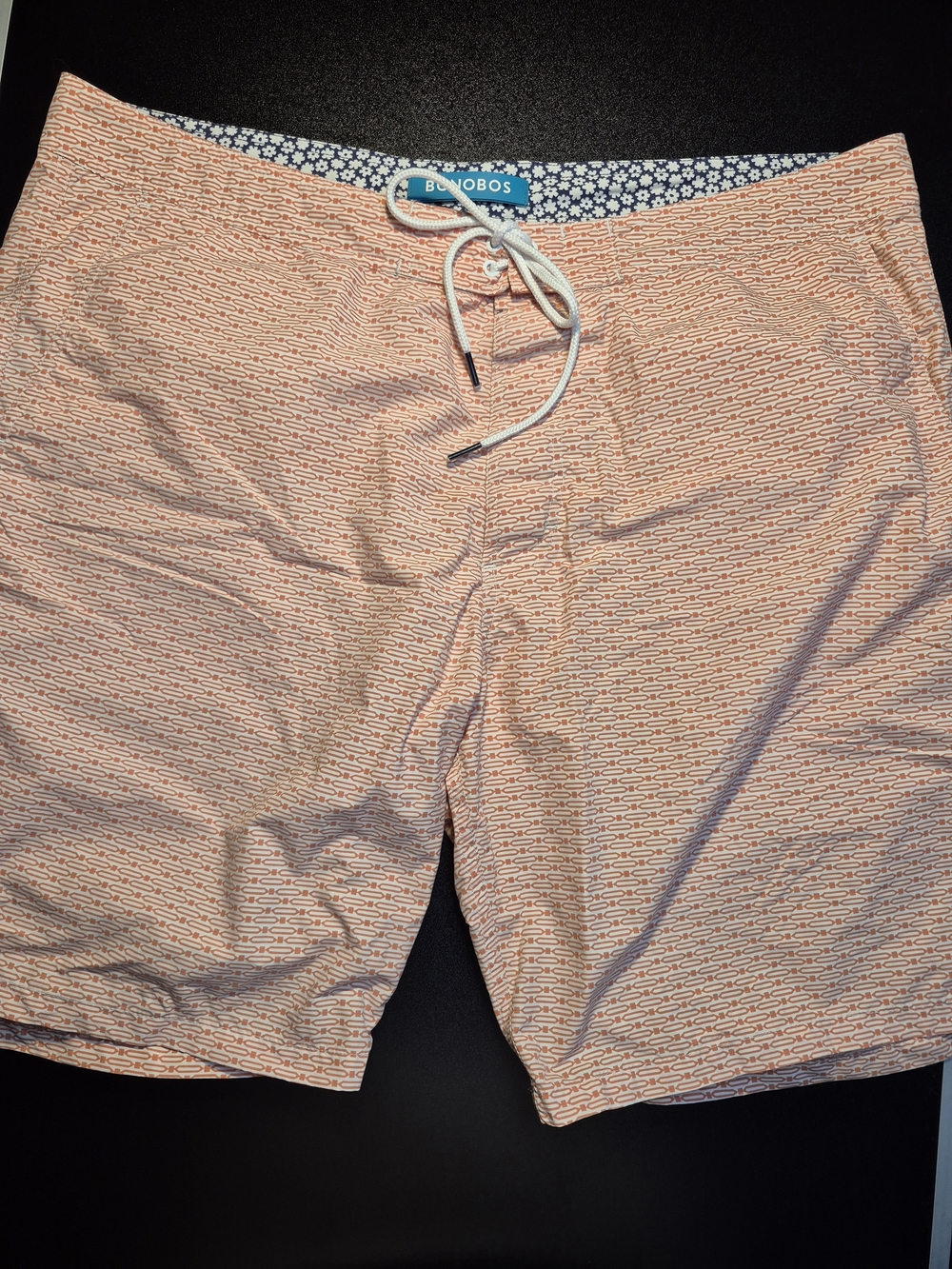 Bonobos Coral Micro-Print Swim Shorts